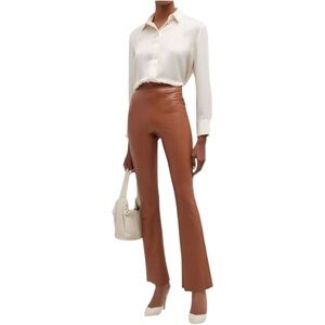 Commando Faux Leather Wide Leg Pants Size L – High Stretch, Smoothing Waistband